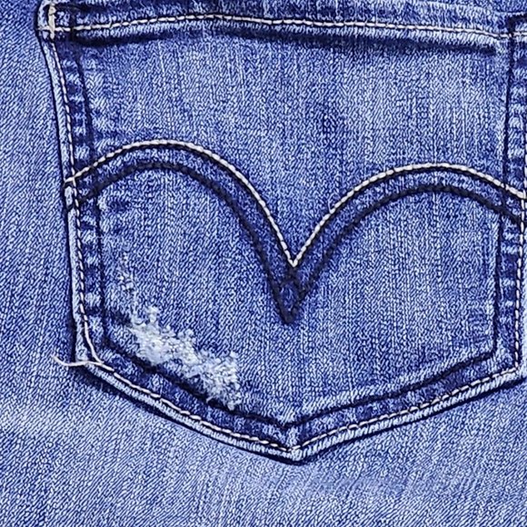 Super Too Low Levis 524 Low Rise Skinny Jeans size 11M - Picture 14 of 14
